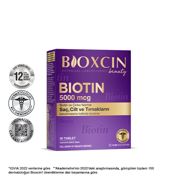 bioxcin biotin saç için biyotin tablet
