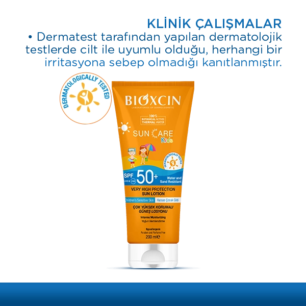 bioxcin çocuklar için güneş kremi klinik