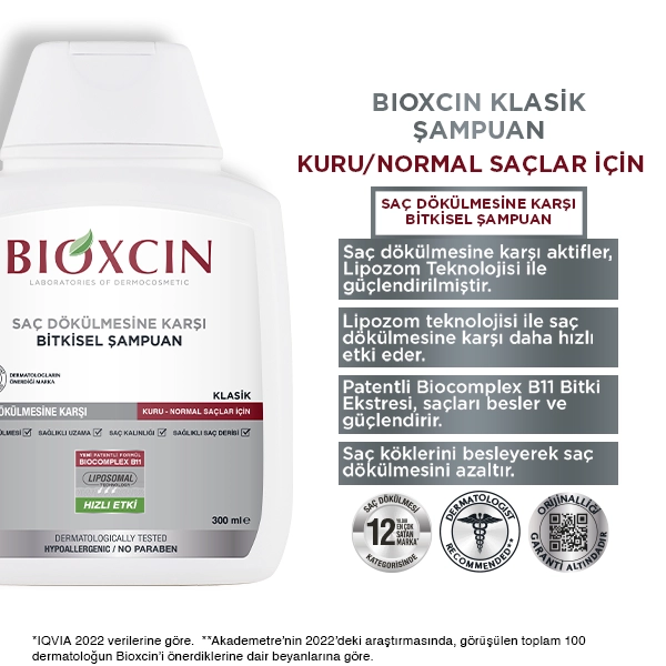 saç dökülmesi karşısında normal saçlar için günlük şampuan