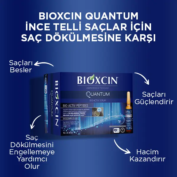 bioxcin quantum saç dökülmesi serumu