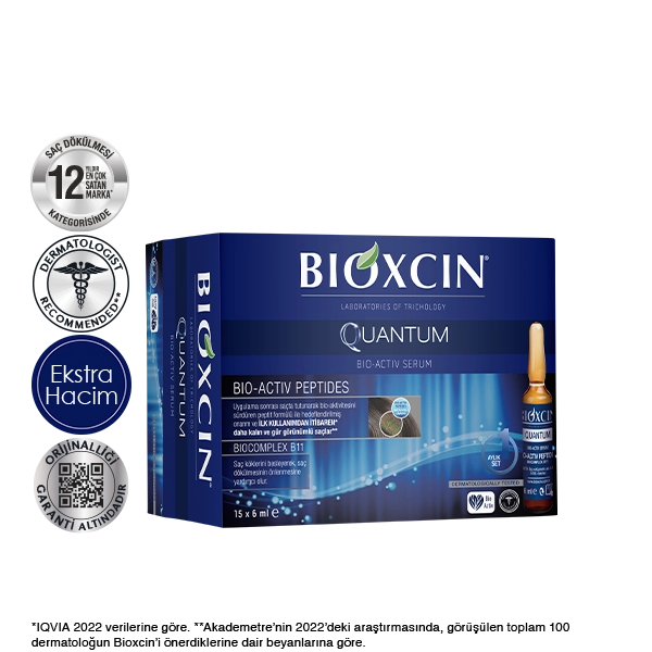 bioxcin quantum saç dökülmesi serumu