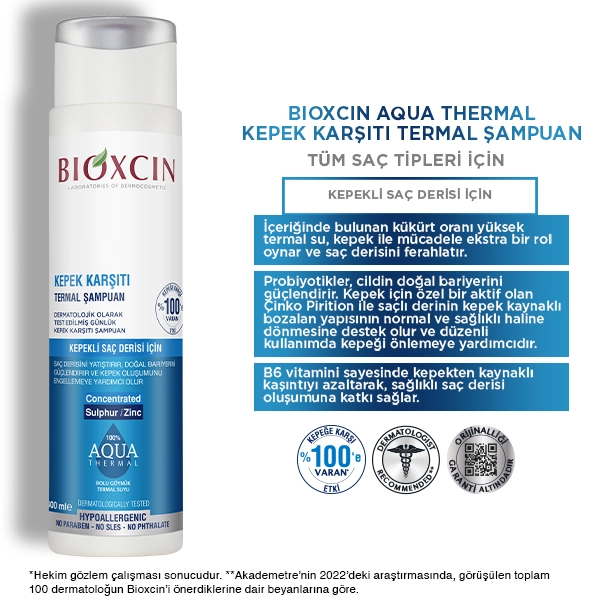 bioxcin kepek karşıtı şampuan