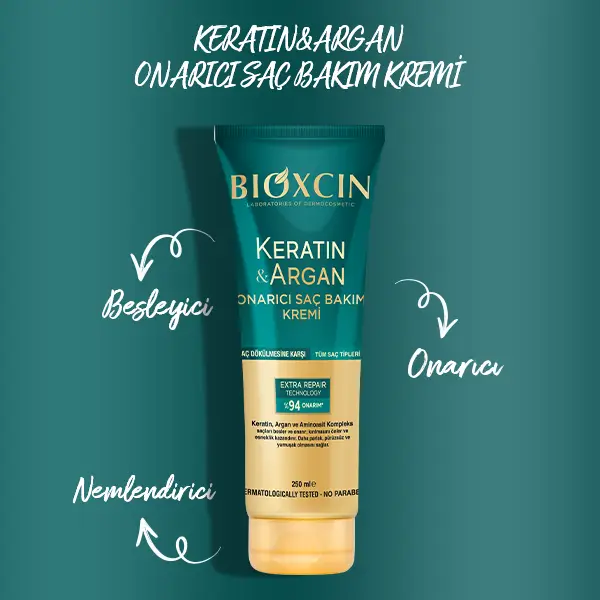 keratin argan saç bakım kremi