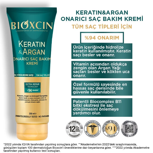 keratin argan saç bakım kremi