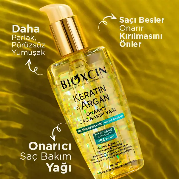 keratin argan saç bakım yağı