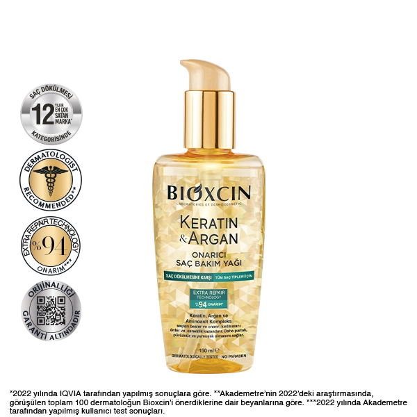 keratin argan saç bakım yağı