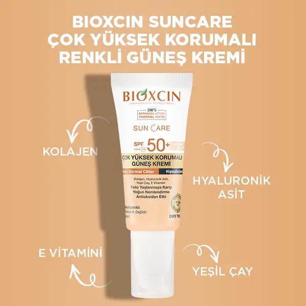 kuru normal ciltler için renkli güneş kremi