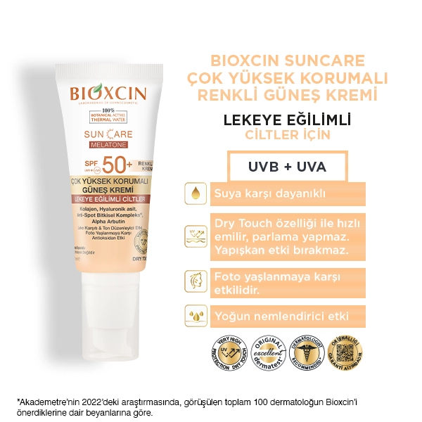 lekeli ciltler için renkli güneş kremi 3