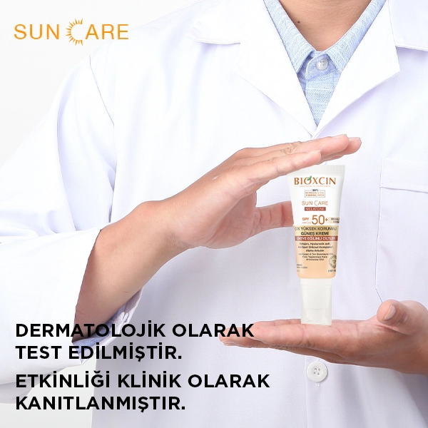 lekeli ciltler için renkli güneş kremi 6