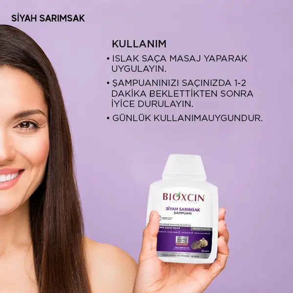 bioxcin siyah sarımsaklı şampuan