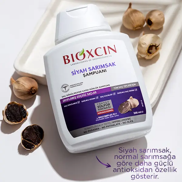 bioxcin siyah sarımsaklı şampuan