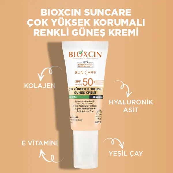 yağlı ciltler için renkli güneş kremi