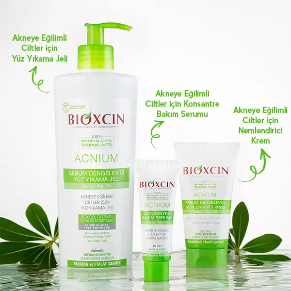 bioxcin acnium sebum dengeleyici yüz yıkama jeli